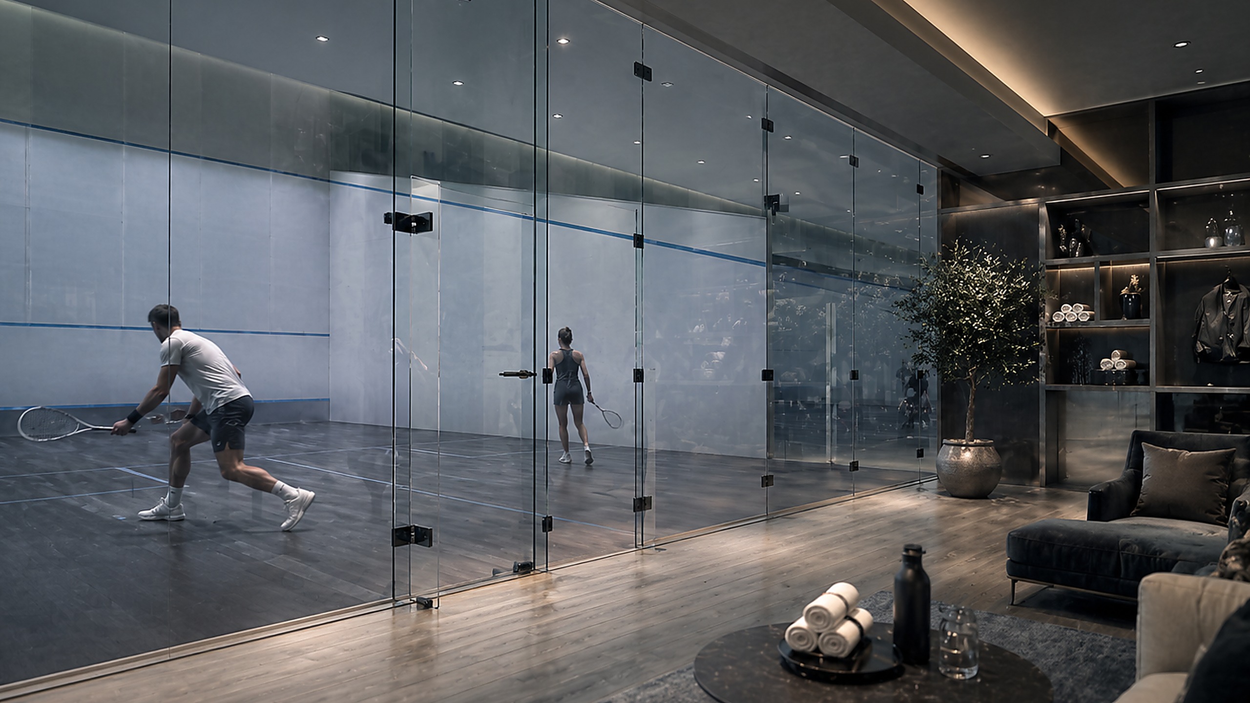 Squash courts amenity idea